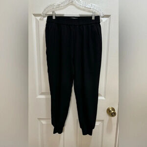 Joie Black Jogger Pants Pleated Front Pockets Comfy Work Everyday Size XS